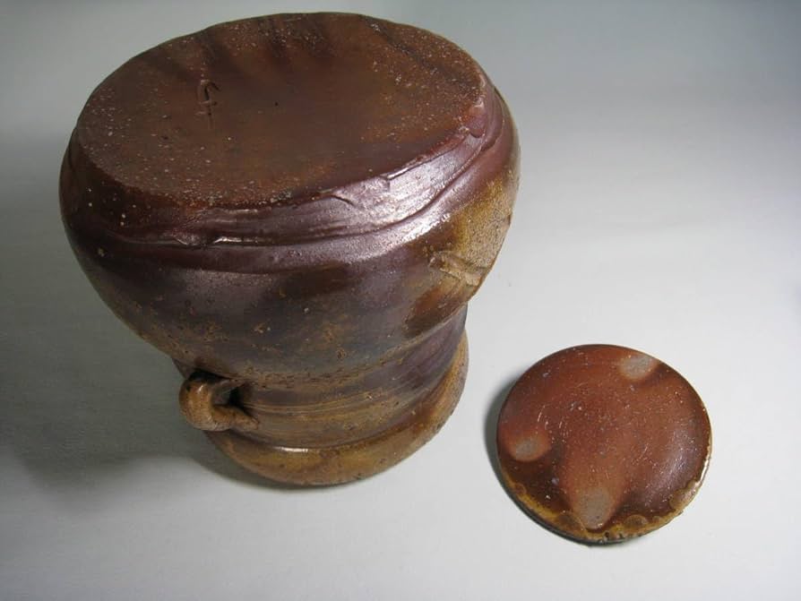 備前焼 備前水指 堀川恭平（号 南山）後楽窯 共箱未使用